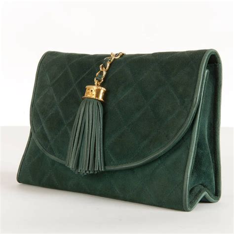 chanel sequin bag green|chanel quilted clutch.